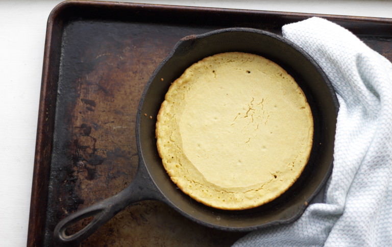 experiment with plant protein — try this chickpea skillet bread